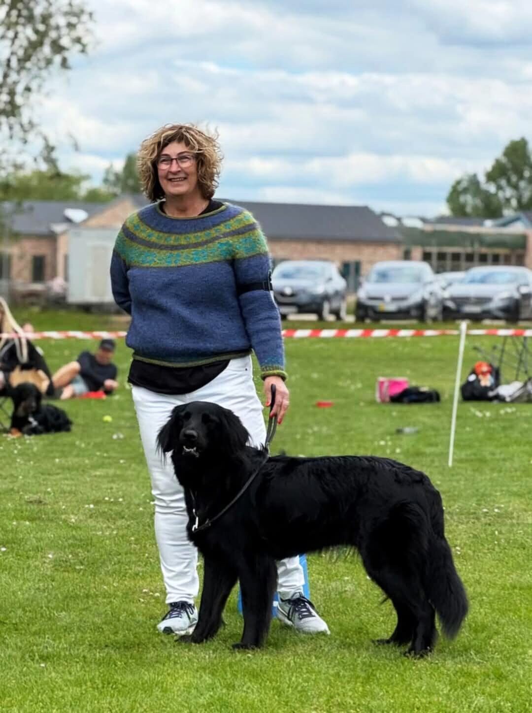 Karen-Marie og Blacky til hundekonkurrence