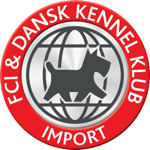 Mærke: FCI & Dansk Kennel Klub Import